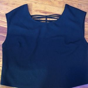 XS black express sleeveless blouse